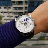 Đồng hồ Edox Les Vauberts chronograph moonphase 01655-3-AIN