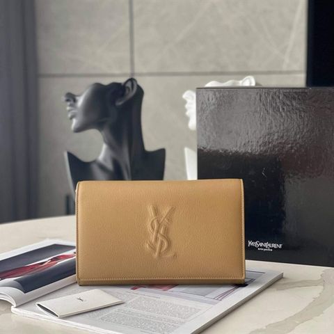 Túi xách Saint Laurent YSL Belle De Jour Beige Leather Crossbody Wallet 559075