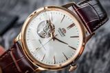 Đồng hồ Orient Bambino Open Heart Rose Gold 2018 RA-AG0001S10B