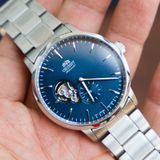 Đồng Hồ Orient Maestro Open Heart Blue Dial RA-AR0101L10B