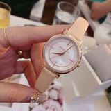 Đồng hồ Michael Kors Cinthia Rose Gold-Tone & Nude Leather Ladies watch MK2713