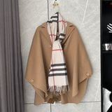 Khăn Burberry cashmere màu kem