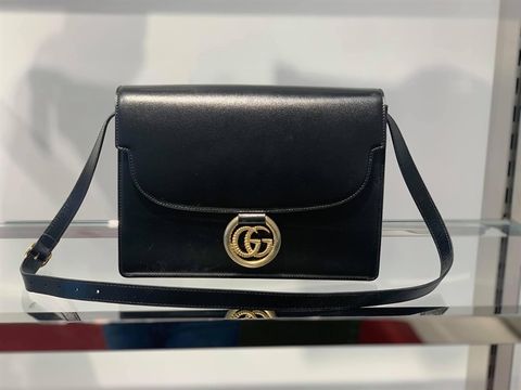 Túi xách Gucci Leather GG ring Shoulder bag