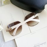 Mắt kính Salvatore Ferragamo Brown Square Sunglasses