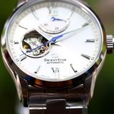 Orient Star Semi Skeleton White Dial RE-AT0003S00B