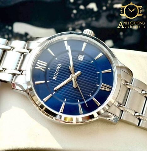 Đồng hồ Bulova Classic Blue Dial 96B282