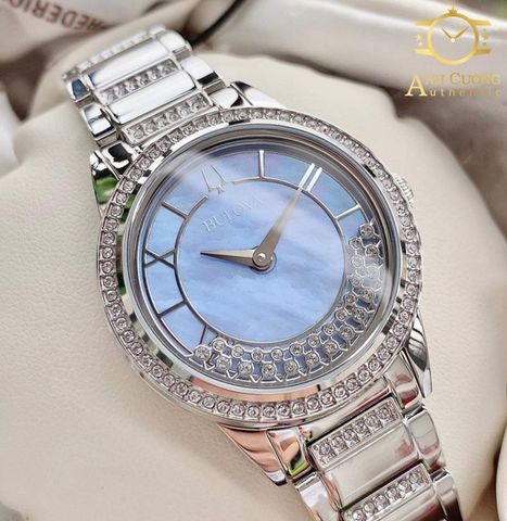 Đồng hồ TurnStyle Periwinkle Mother of Pearl Crystal Dial Ladies Watch 96L260