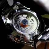 Orient Star Semi Skeleton White Dial RE-AT0003S00B