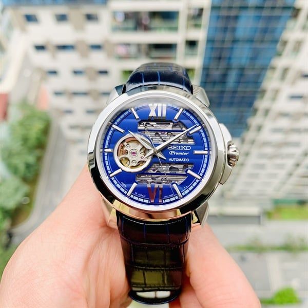 Đồng hồ Seiko Premier SSA399J1 dây da đen – ACAuthentic