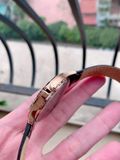 Đồng hồ Bulova Rose Gold-tone Case Black Leather Strap 97B164