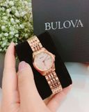 Đồng hồ Bulova Diamond Rose Mother of Pearl Dial Ladies Watch 97P112