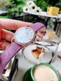 Đồng hồ Bulova Analog Display Quartz Purple Ladies watch 98R196