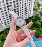 Đồng hồ Citizen Chandler Eco-Drive Silver Dial White Silicone Ladies Watch FE6103-00A