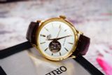 Đồng hồ Orient Bambino Open Heart Gold 2018 RA-AG0003S10B