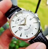 Đồng hồ Orient Perpetual Calendar World Time White Dial FEU0A005WH
