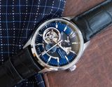 Đồng hồ Orient Star Semi Skeleton Jocker Blue Leather RE-AV0005L00B