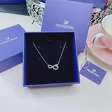 Dây chuyền Swarovski 5520576 Rhodium Crystal infinity Pendant chain necklace