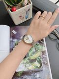 Đồng hồ Edox White Dial Automatic Two Tone Ladies Watch 85013 357J AID