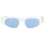 Mắt kính Balenciaga Dinasty D-Frame Sunglasses 621642-T00019000 trắng xanh
