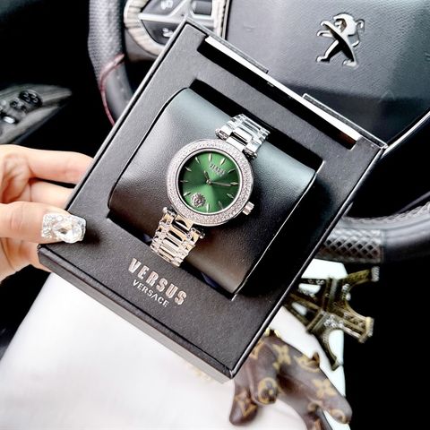 Đồng hồ nữ Versace Versus Brick lane crystal VSP713120 mặt xanh lá