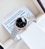 Longines Record Automatic Chronometer 18K Diamond Black Dial L2.320.5.59.7 (L23205597)