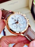 Đồng hồ Longines Heritage Chronogaph Silver Dial 18kt Rose Gold Brown Leather L2.750.8.76.2 ( L27508762 )