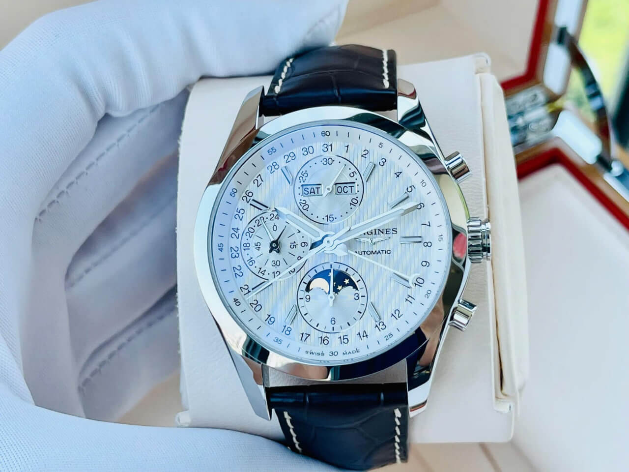 Longines Conquest Automatic Moonphase L2.798.4.72.3 ( L27984723 ) 42mm