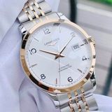 Longines Record Automatic White Dial Two-tone Men's Watch L2.820.5.76.7