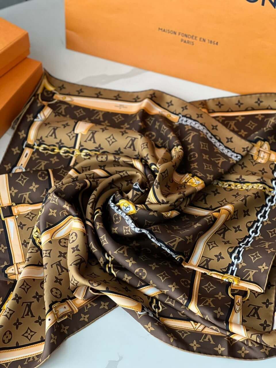 Louis Vuitton Monogram Confidential Square 90 M78666 – ACAuthentic