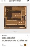 Khăn Louis Vuitton Monogram Confidential Square 90 M78666