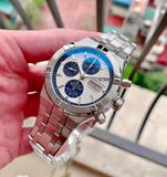 Đồng hồ Maurice Lacroix Aikon Chronograph Blue & White AI6038-SS002-131-1