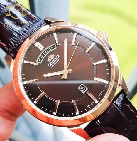 Đồng hồ Orient Daydate Classic Brown Dial Men's Watch FEV0U002TH