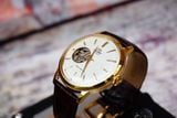 Đồng hồ Orient Bambino Open Heart Gold 2018 RA-AG0003S10B