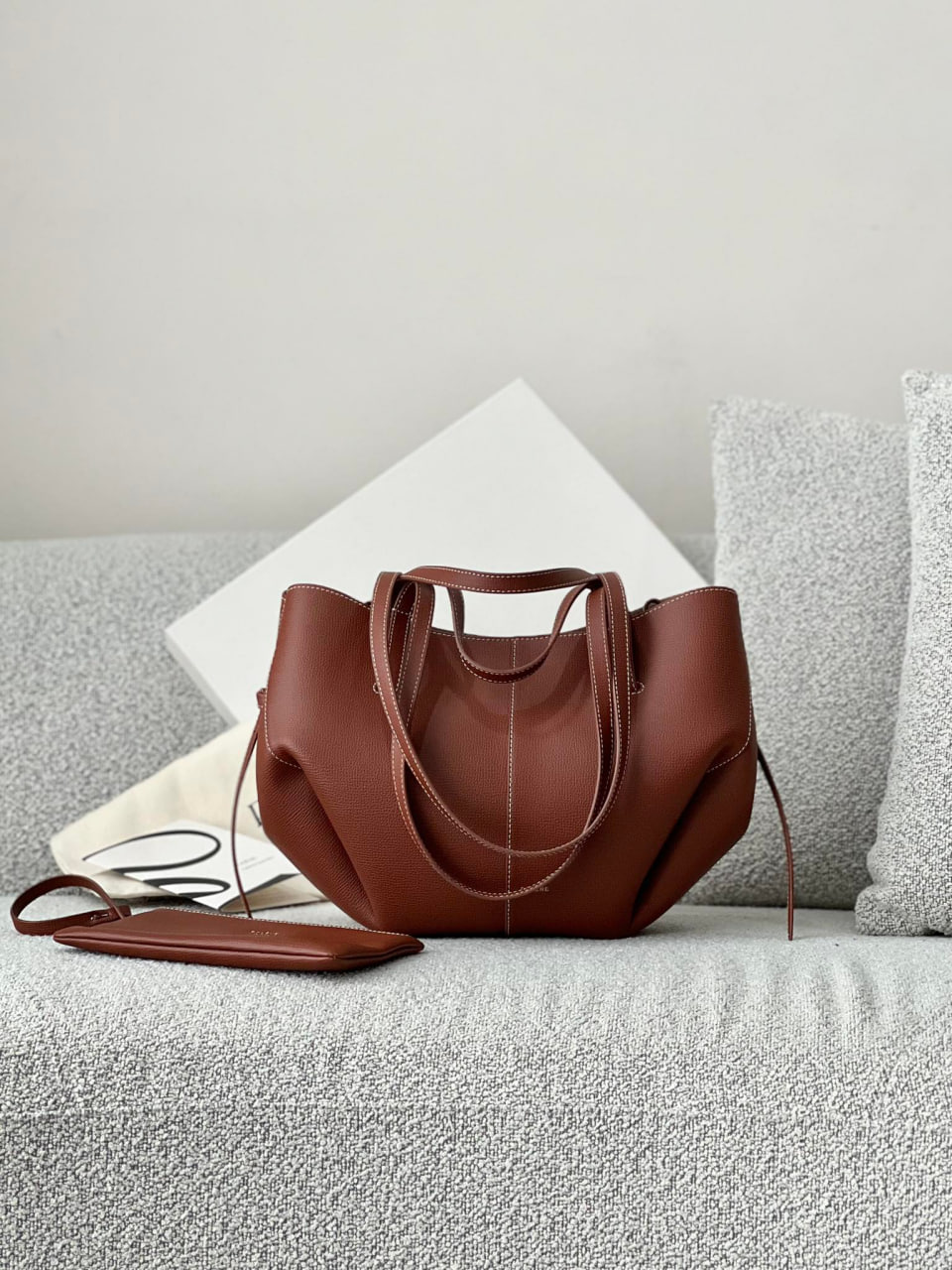 Polene Cyme Mini Cognac