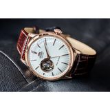 Đồng hồ Orient Bambino Open Heart Rose Gold 2018 RA-AG0001S10B