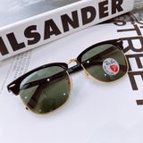 Ray Ban Clubmaster RB3016F 901/58 Size 55 Polarized