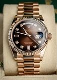 Rolex Day Date 36 128235 Ombre Chocolate