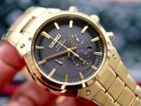 Đồng hồ Seiko Solar Chronograph Black Dial Gold-tone SSC320