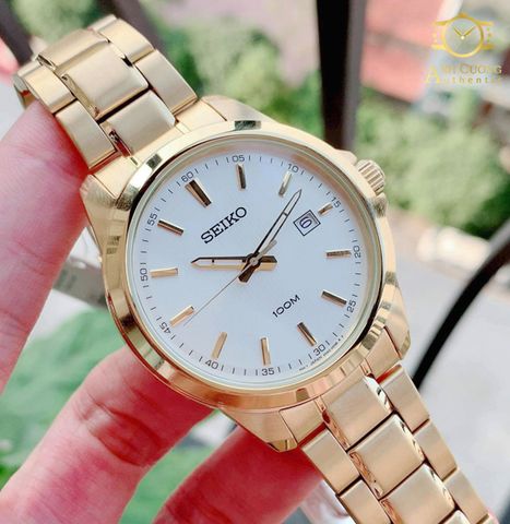 Đồng hồ Seiko Neo Classic Gold Metal Quartz SUR158