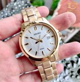 Đồng hồ Seiko Classic White Dial Yellow Gold-tone SUR248