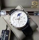 Đồng hồ Edox Les Vauberts chronograph moonphase 01655-3-AIN