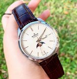 Đồng hồ Edox 80505-3-BEIR Automatic Moonphase Ivory Leather