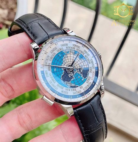 Đồng hồ MontBlanc Worldtimer Dây Da 112308