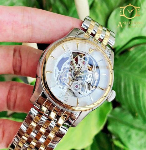 Đồng hồ Oris Artelier Skeleton Gold 73476704351MB