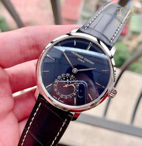 Đồng hồ Frederique Constant Slimline Moonphase Navy Blue FC-705N4S6