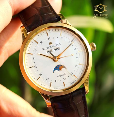 Đồng hồ Maurice Lacroix Les Classique Solid Gold 18k LC6068-YG101-13E Moonphase