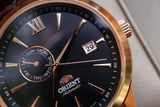 Đồng hồ Orient Classic Day Date Black Dial Rose Gold FAL00004B0