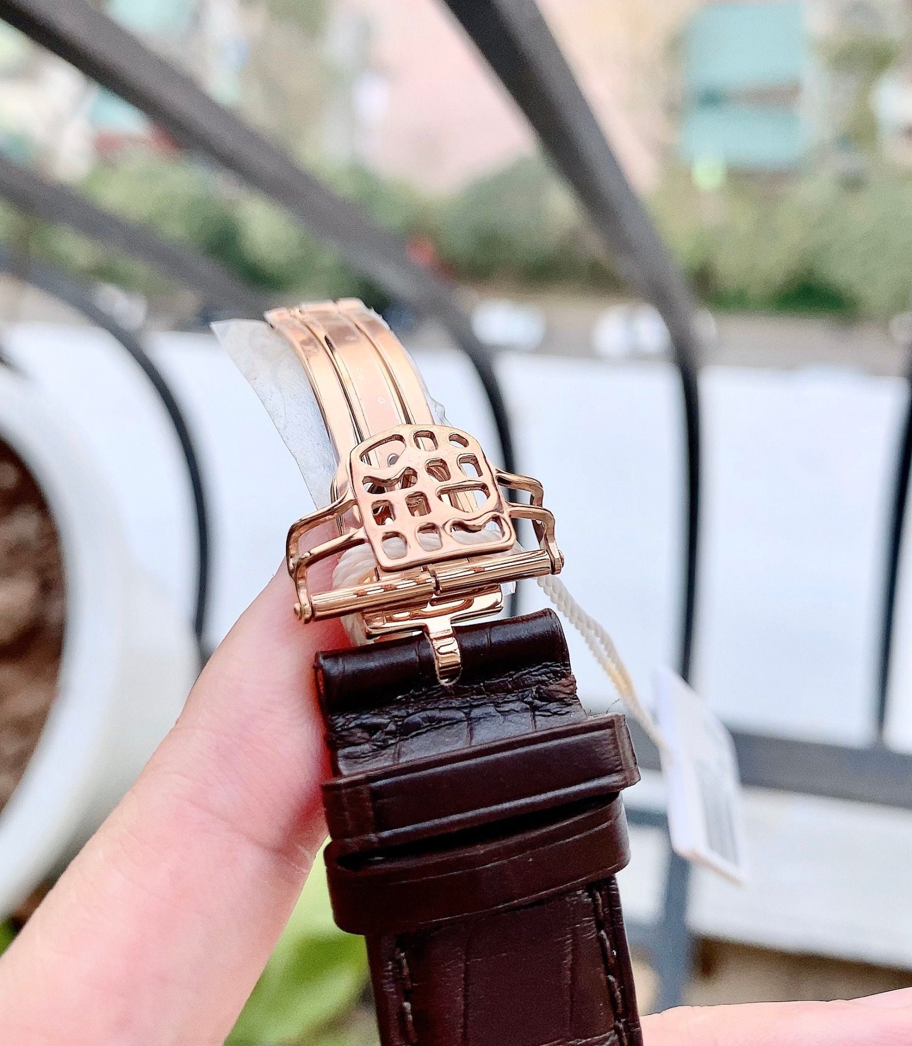 Frederique Constant Orologio Uomo Ref. FC-760V4H4 – Automatico, Cronografo, Cassa In Bronzo 42mm, Cinturino In Pelle Alligatore - 6