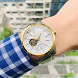 Đồng hồ Seiko SCVE058 Open heart demi gold