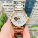 Đồng hồ Seiko SCVE058 Open heart demi gold